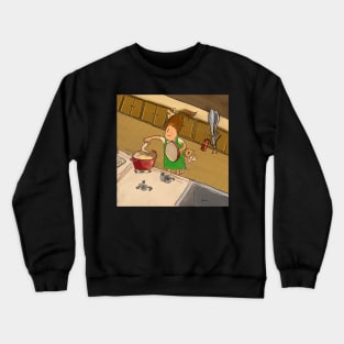 Frying Chicken Crewneck Sweatshirt